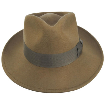 BRIXTON HATS | Swindle Convertabrim Wool Felt Fedora Hat | 135605 | front | ANTIQUE BRONZE