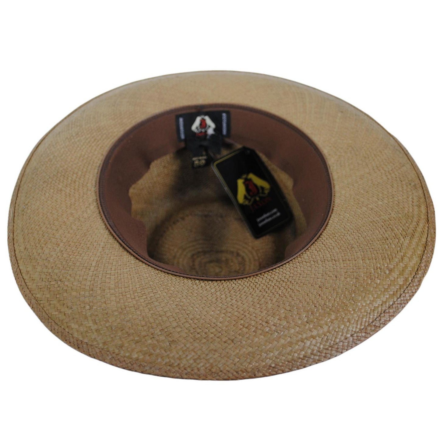 Jaxon Hats | Slicker Grade 8 Panama Straw Fedora Hat | 127151 | under | WALNUT