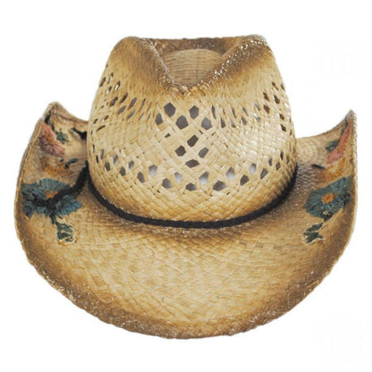 San Minato Raffia Straw Western Hat