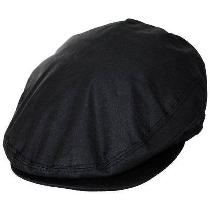 Jaxon Hats | Waxed Cotton Ivy Cap | 167742 | lead | BLACK