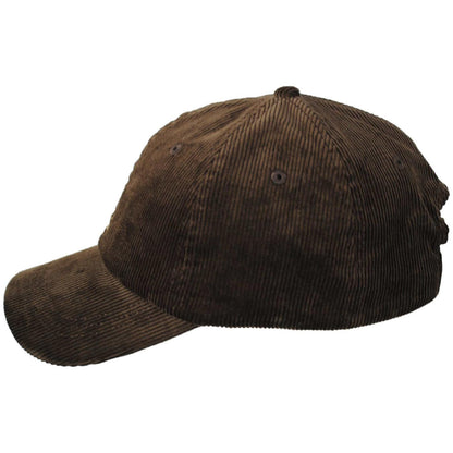 Kangol | Logo Corduroy Strapback Baseball Cap Dad Hat | 201182 | profile | BROWN
