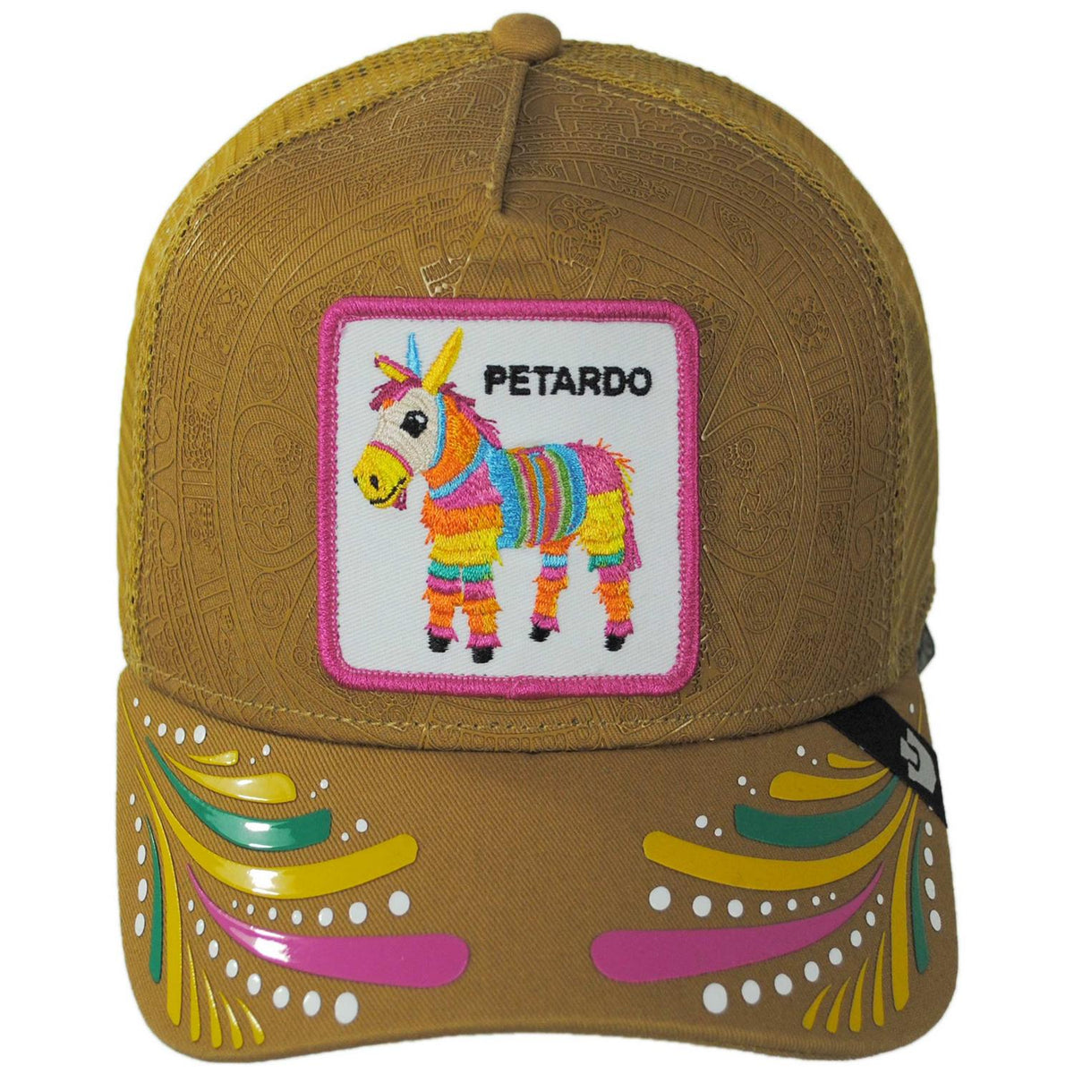 Goorin Bros | Petardo Mesh Trucker Snapback Baseball Cap | 200864 | front | AMBER