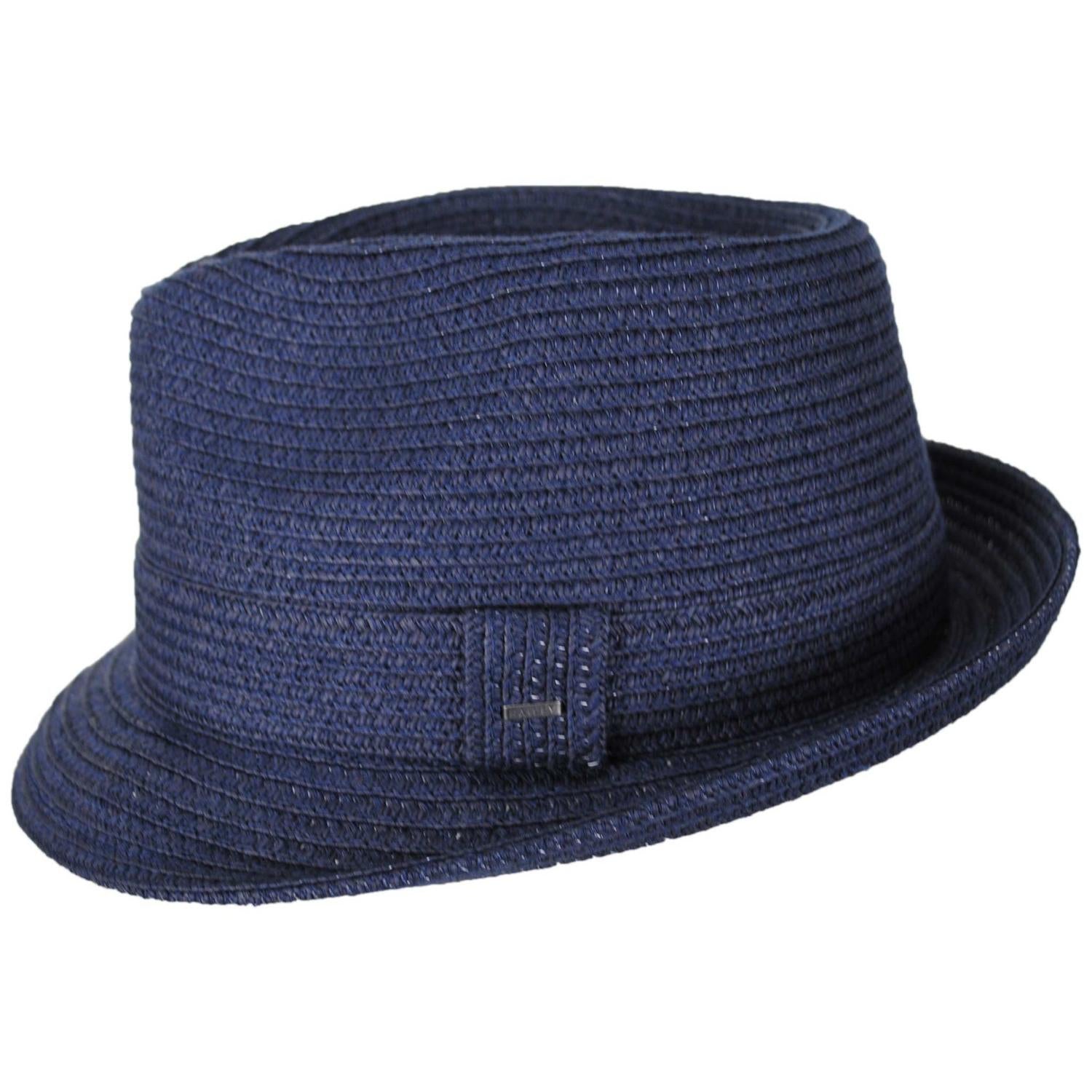 Bailey 1922 | Billy Braided Toyo Straw Fedora Hat - Classic Colors | 127843 | profile | NAVY