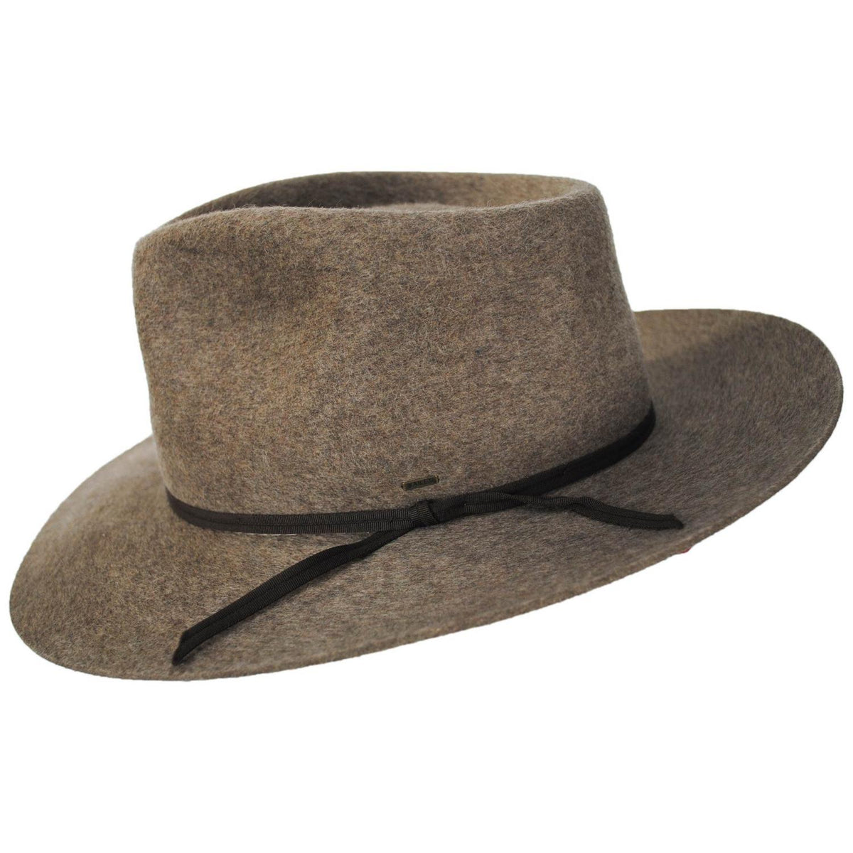 Bailey 1922 | Runnel Wool Felt Fedora Hat | 130319 | profile | MEDIUM BROWN MIX