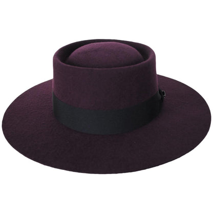Bigalli | Navarra Wool Felt Gaucho Hat | 131438 | front | BLACKBERRY