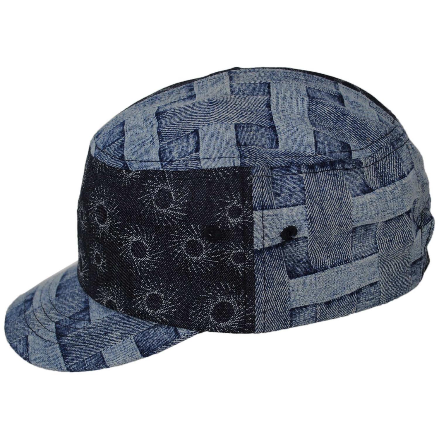 Denim Mashup Army Cap – Village Hat Shop