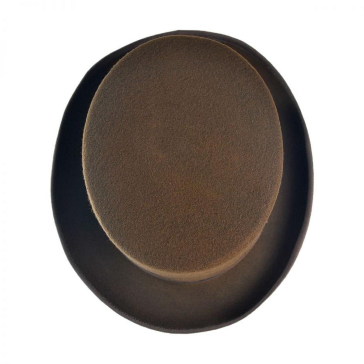 Jaxon Hats | Made in the USA - Classics Wool Felt Top Hat | 191722 | under | BROWN