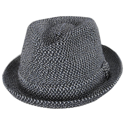 Bailey 1922 | Billy Braided Toyo Straw Fedora Hat - Black Heather | 127843BH | lead | BLACK HEATHER