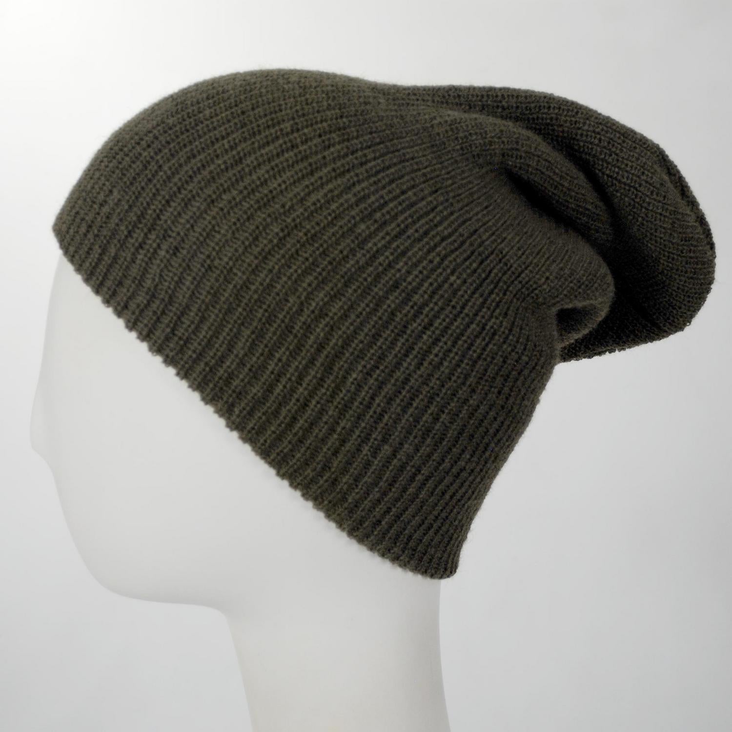 Village Hat Shop | Genuine Government Issue Wool Watch Cap | 503000 | profiletwo | OLIVE DRAB