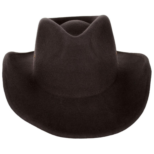 BRIXTON HATS | Scottsdale Weather Guard Wool Felt Western Hat | 135662 | front | CHOCOLATE