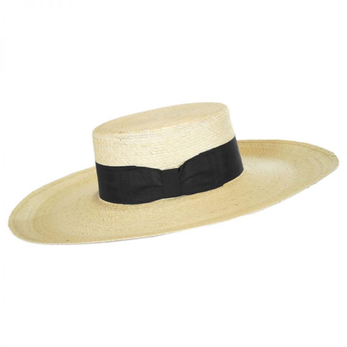 Stetson | Sunny Mexican Palm Leaf Straw Boater Hat | 101655 | profile | NATURAL