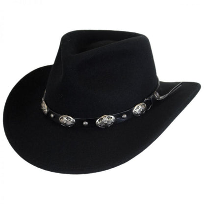 Jaxon Hats | Tombstone Wool Felt Cowboy Hat | 135012 | lead | BLACK