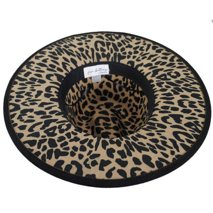 San Diego Hat Company | Peekaboo Faux Suede Fedora Hat | 108658 | under | BLACK