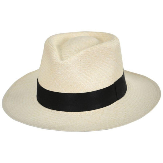 Hats Montecristi | Panama Straw Grade 10 C-Crown Fedora Hat | 127128 | lead | NATURAL