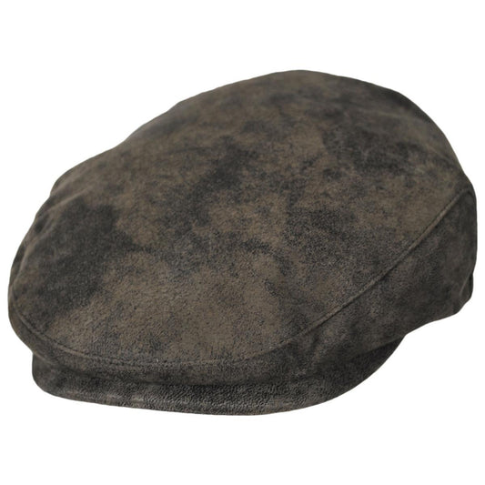 Scala | Rustic Leather Ivy Cap | 160295 | lead | BROWN