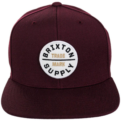 BRIXTON HATS | Oath III Snapback Baseball Cap | 201713 | front | PORT