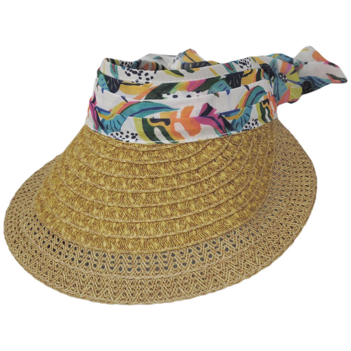 Cappelli | Nohea Toyo Straw Visor | 195038 | lead | TOAST
