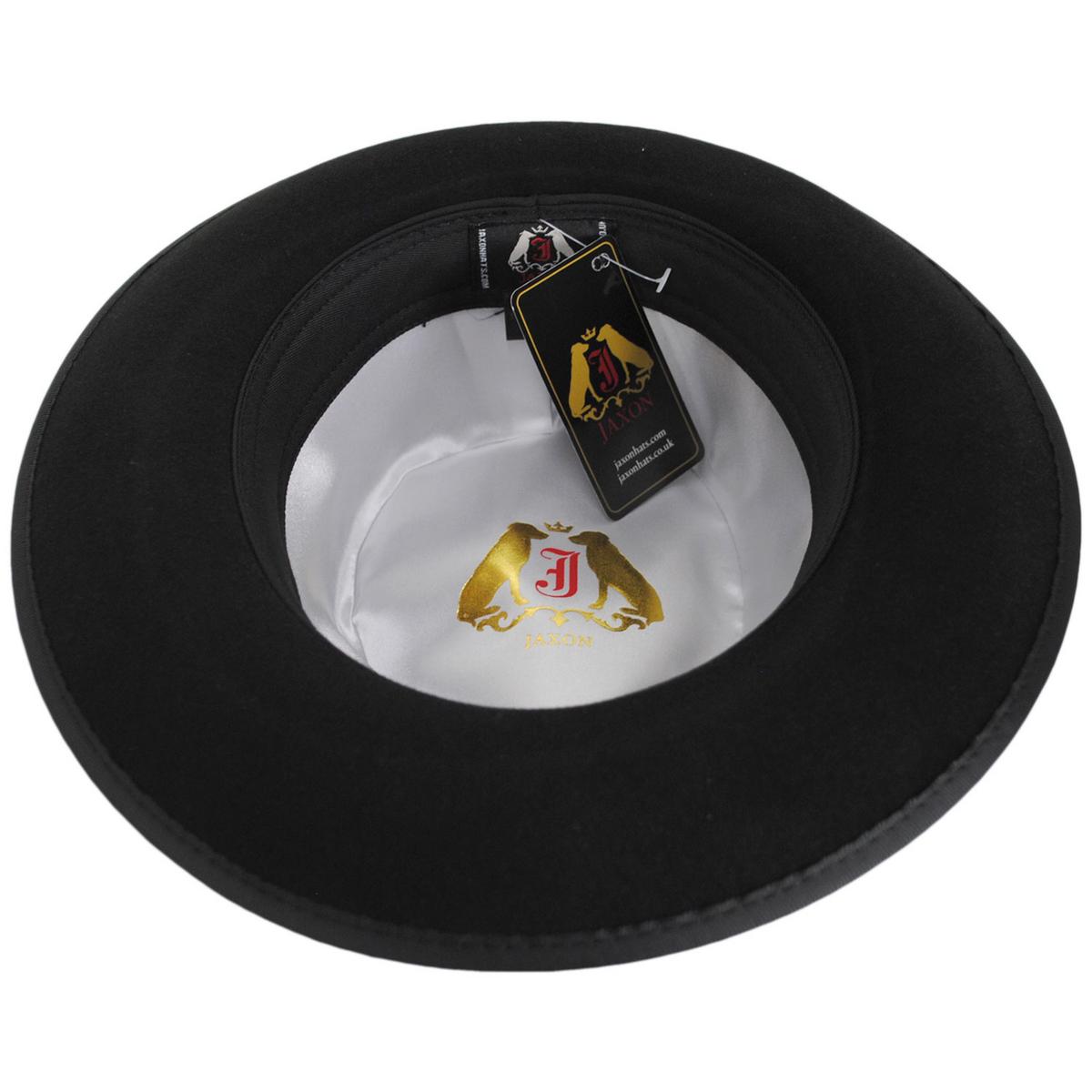 Jaxon Hats | Wholesale Scottie Fur Felt Fedora Hat B2B Pre-Pack | B2B132072 | under | BLACK