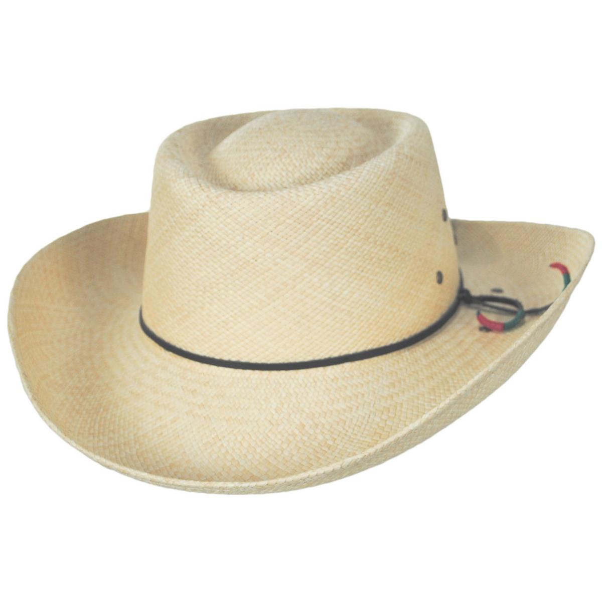 Bigalli | Los Rios Panama Straw Gambler Hat | 129255 | lead | NATURAL