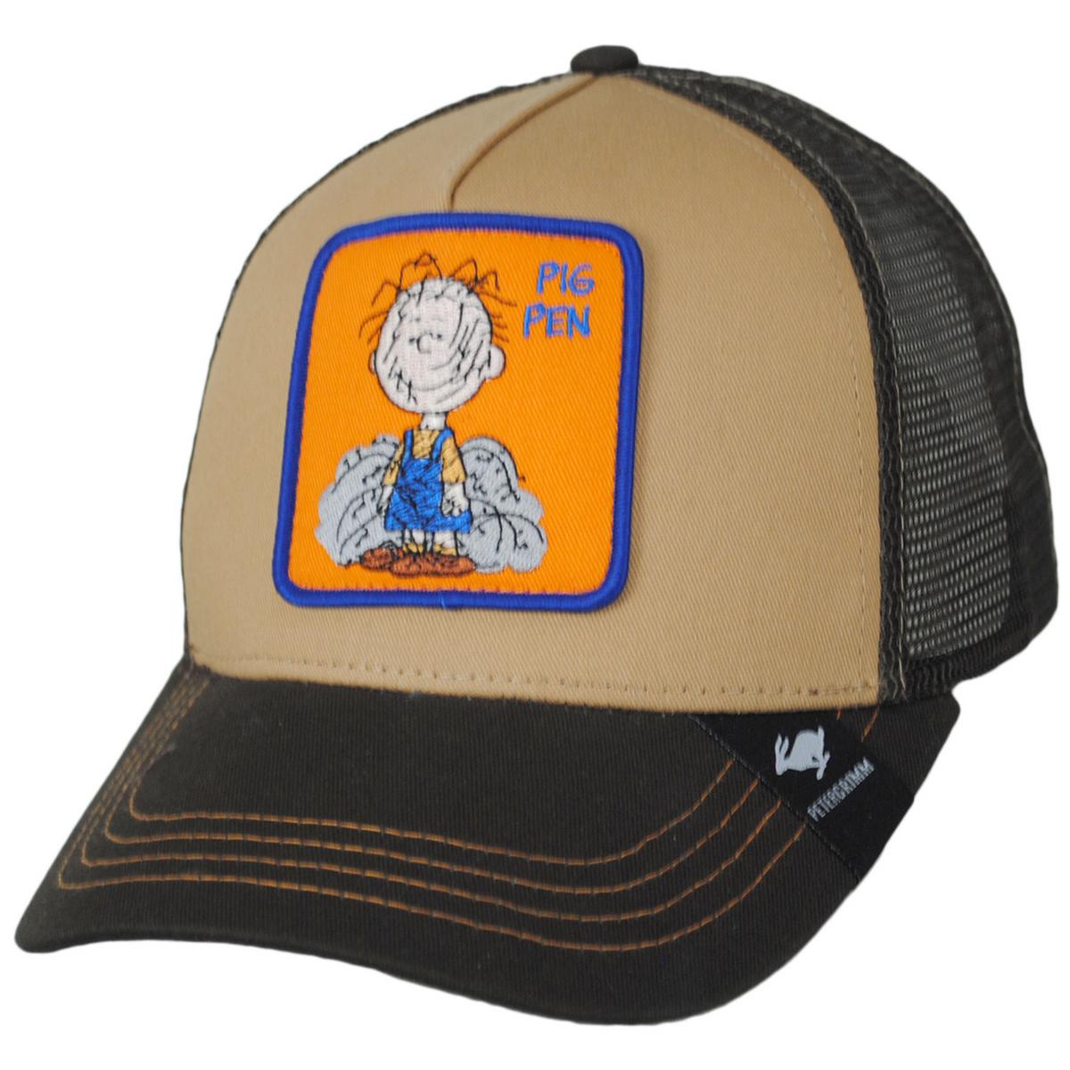 Peanuts | Pig Pen Mesh Trucker Snapback Baseball Cap | 201300 | lead | BROWN