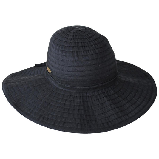 Panama Jack | Danio Ribbon Swinger Sun Hat | 110400 | lead | BLACK