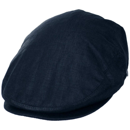 Jaxon Hats | Linen and Cotton Ivy Cap | 167732 | lead | NAVY BLUE