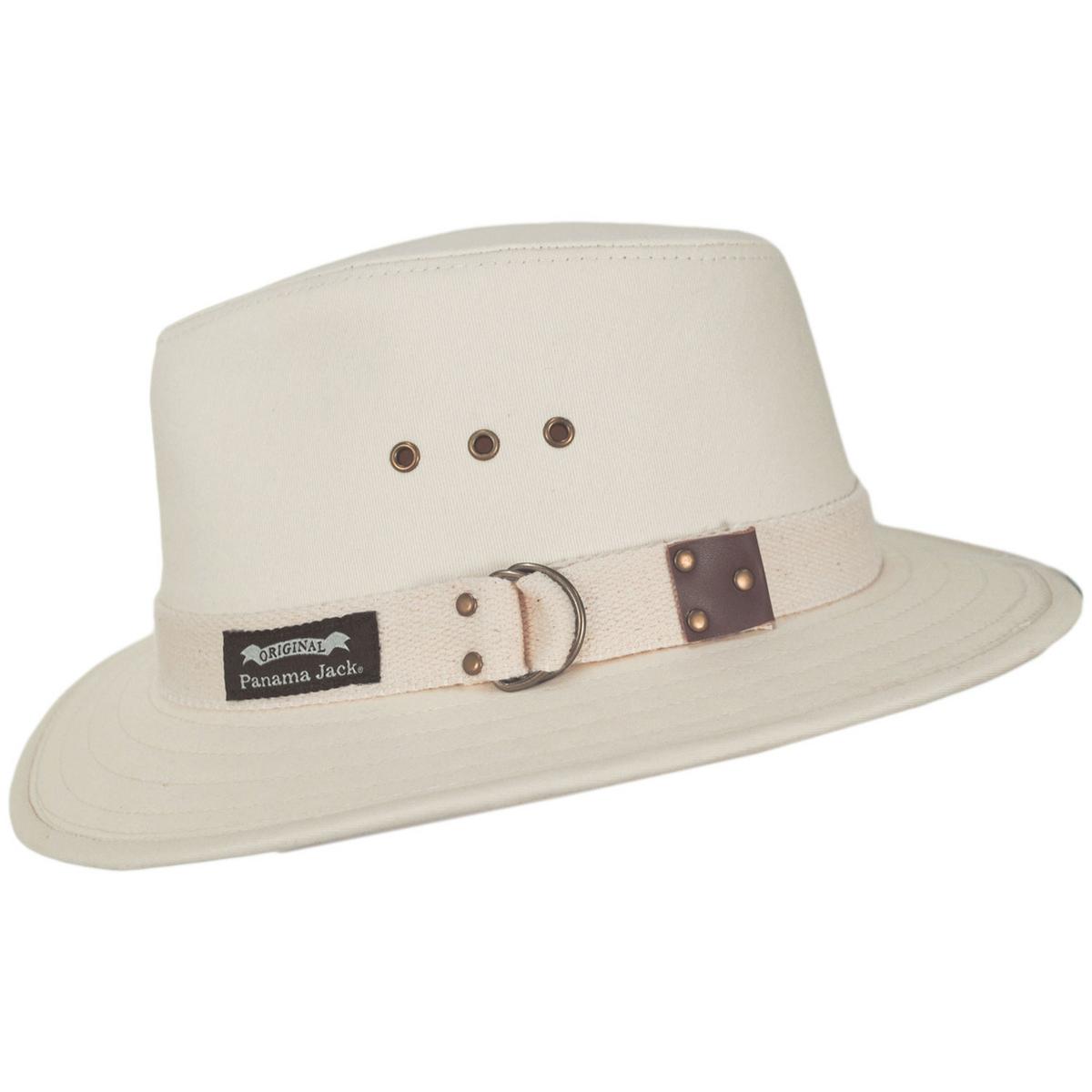 Panama Jack Men s Original Canvas Safari Sun Hat with UPF 50 Protection