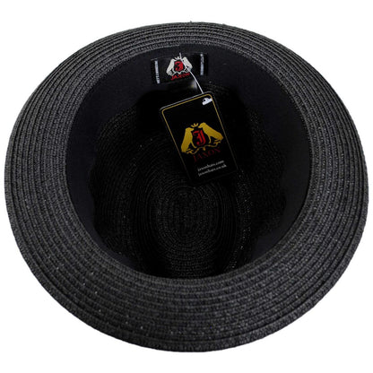 Jaxon Hats | Toyo Straw Braid Trilby Fedora Hat | 128500 | under | BLACK