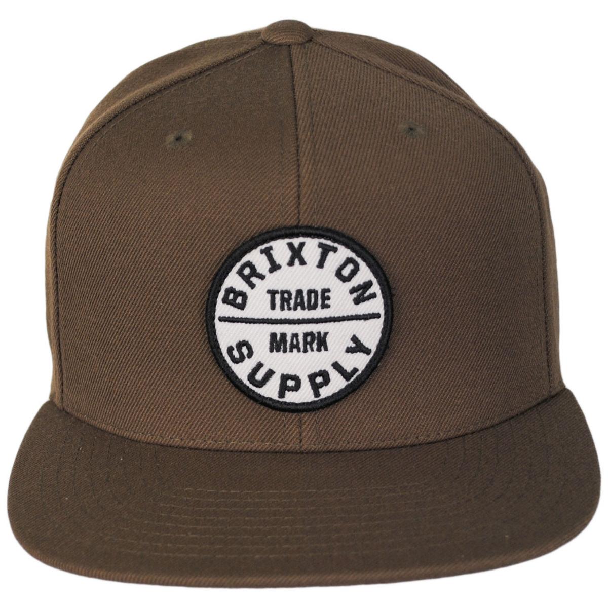 BRIXTON HATS | Oath III Snapback Baseball Cap - FW23 | 201713FW23 | front | BISON/WHITE CAP