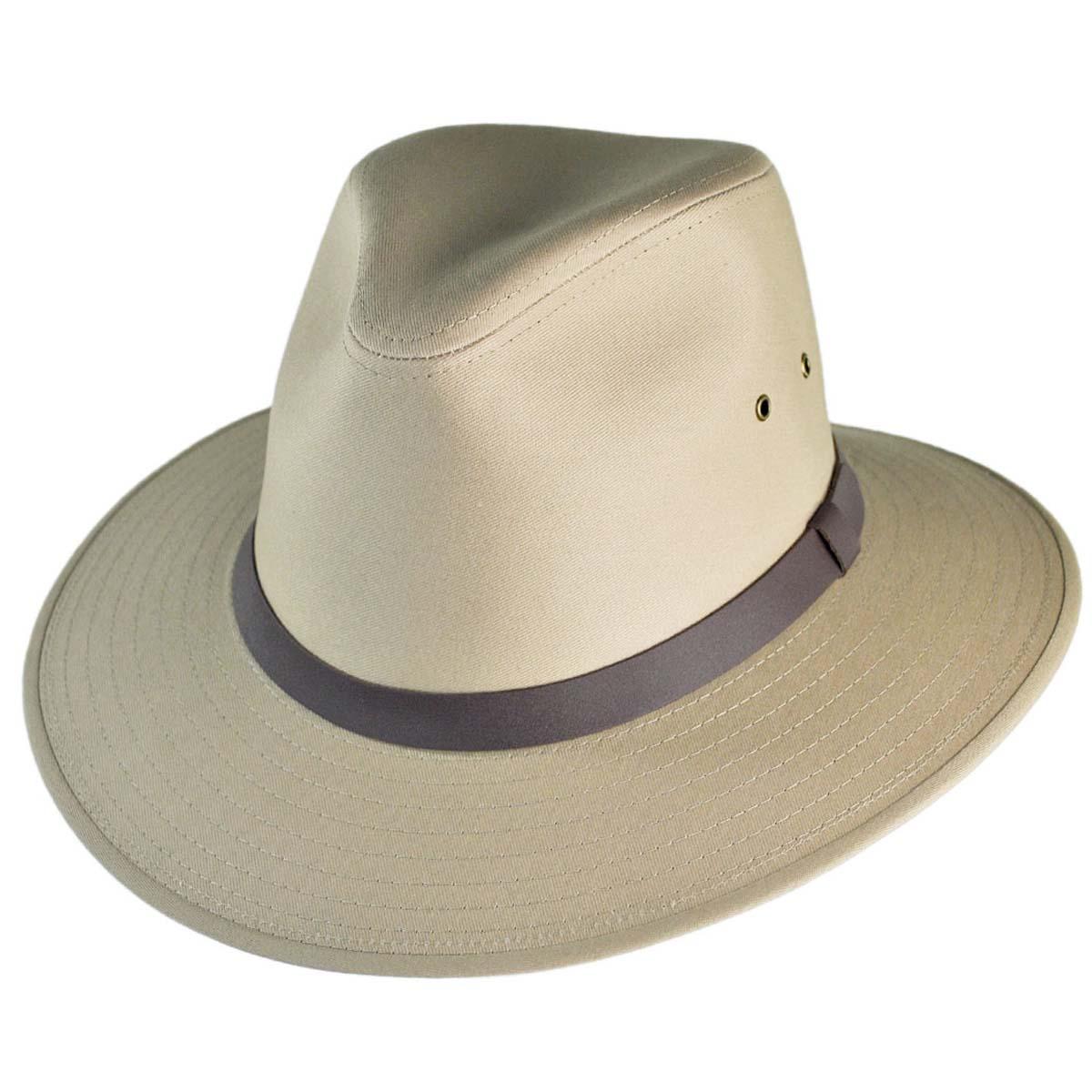 Jaxon Hats | Wholesale Cotton Safari Fedora Hat B2B Pre-Pack | B2B147250 | lead | BRITISH TAN