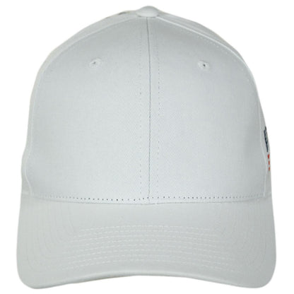 Dorfman Pacific | Top Gun Cotton Snapback Baseball Cap | 200195 | front | WHITE