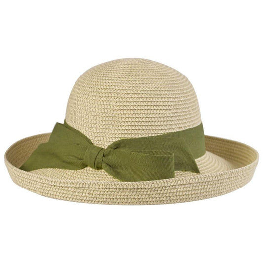Toucan Collection | Toyo Straw Backbow Packable Roller - Made to Order | 104853 | lead | NATURAL/OLIVE