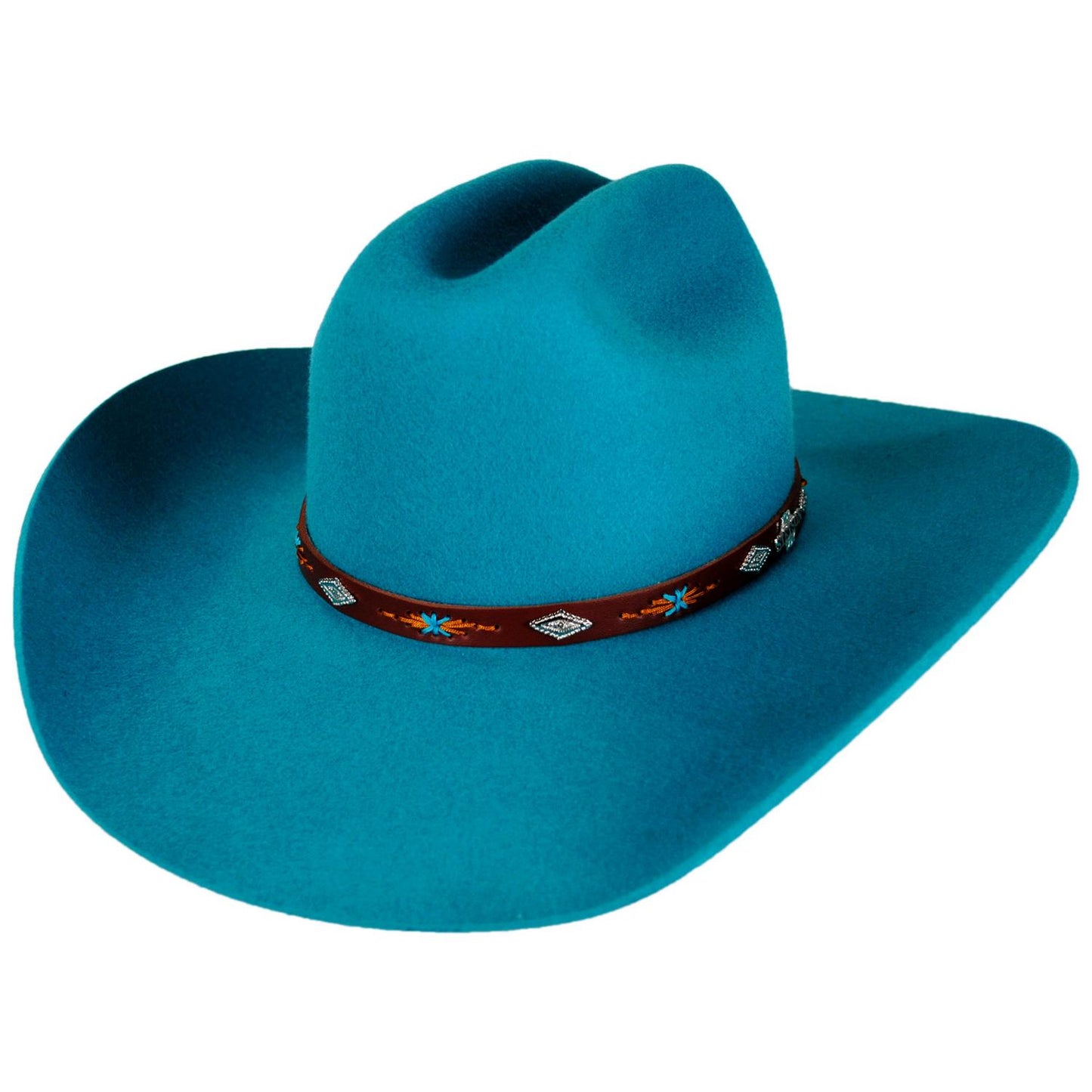 Stetson | Lone Ridge Wool Felt Western Hat | 130766 | lead | TURQUOISE