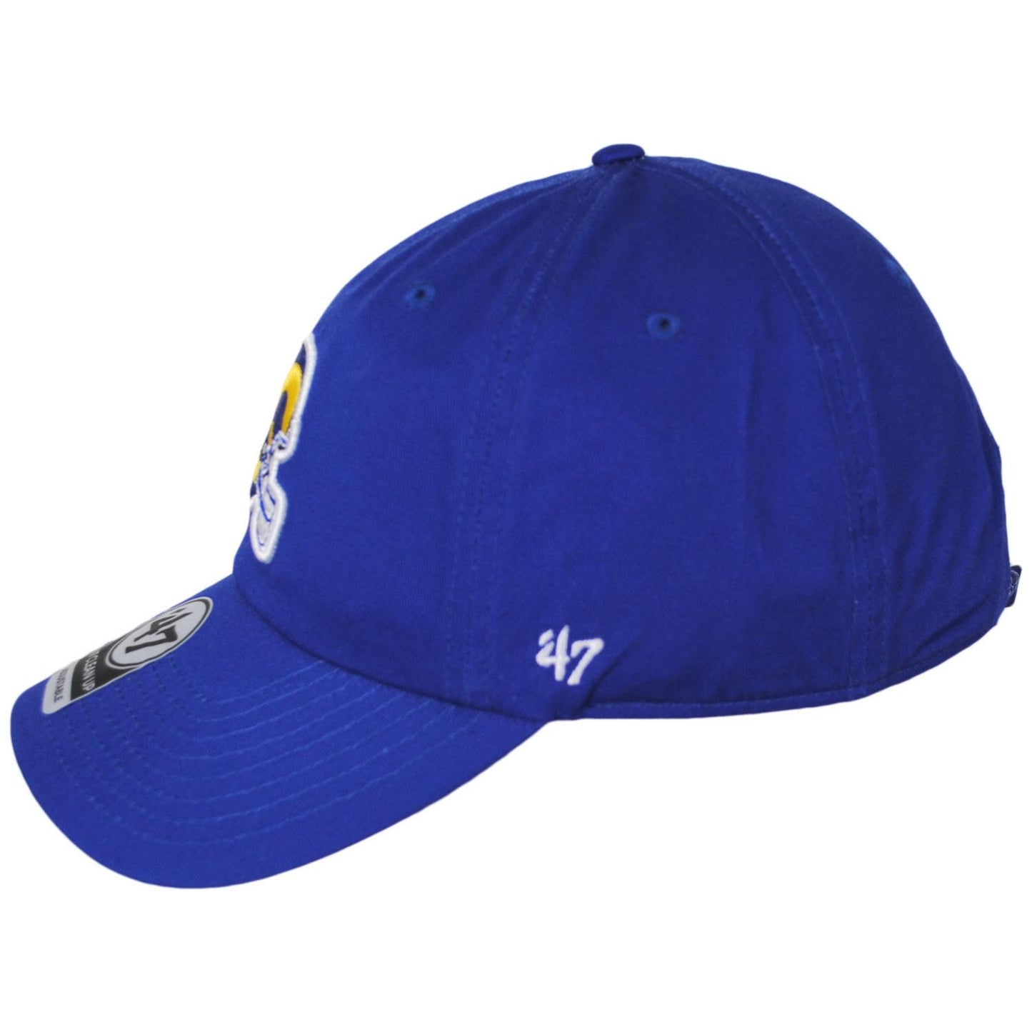 47 Brand | Los Angeles Rams NFL Clean Up Strapback Baseball Cap Dad Hat | 203582 | profile | ROYAL