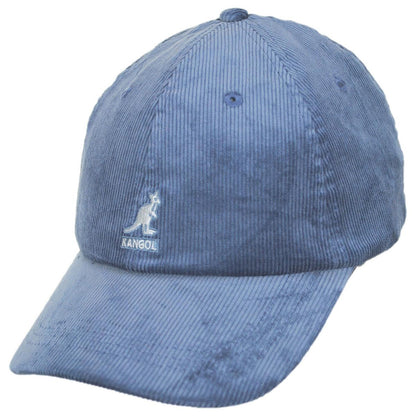 Kangol | Logo Corduroy Strapback Baseball Cap Dad Hat | 201182 | lead | DENIM BLUE