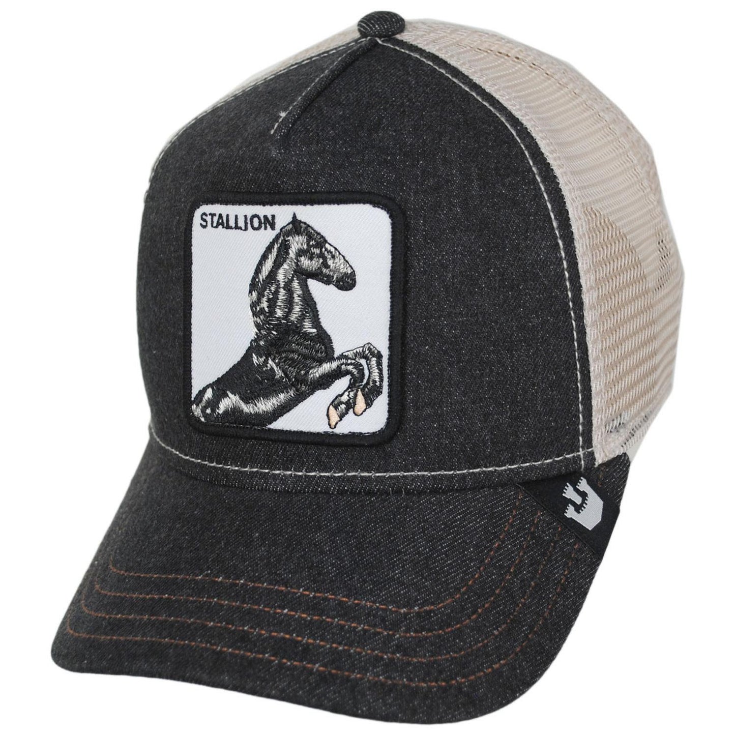 Goorin Bros | Stallion Mesh Trucker Snapback Baseball Cap - Denim Blue | 200373DB | lead | DENIM