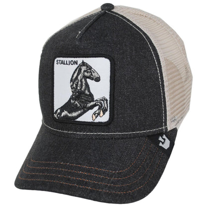 Goorin Bros | Stallion Mesh Trucker Snapback Baseball Cap - Denim Blue | 200373DB | lead | DENIM