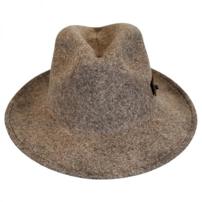 Bailey 1922 | Boley Wool LiteFelt Roll Up Fedora Hat | 130326 | front | DARK BROWN