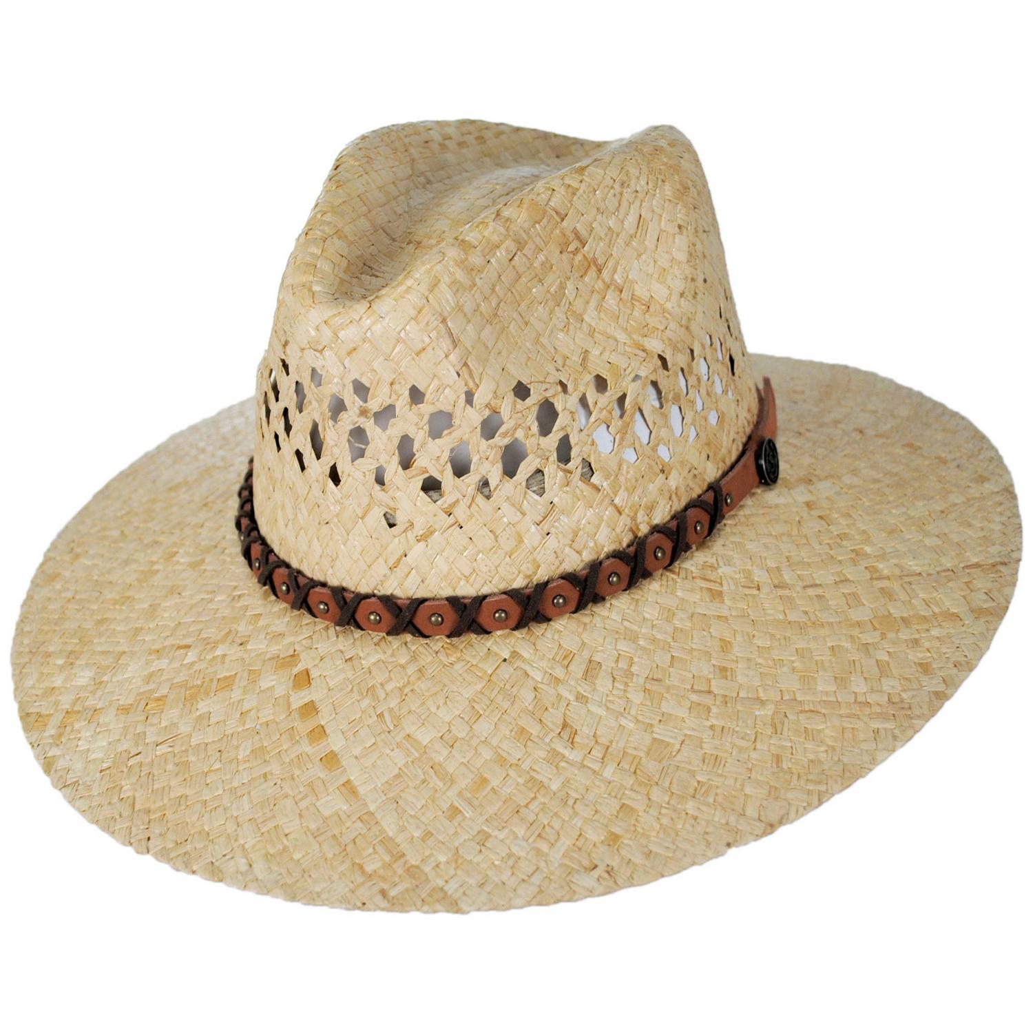 Stetson | Danbury Palm Straw Safari Fedora Hat | 127031 | lead | NATURAL