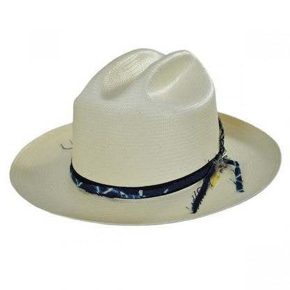 Stetson | Wildling Shantung Straw Open Road Western Hat | 126995 | lead | NATURAL