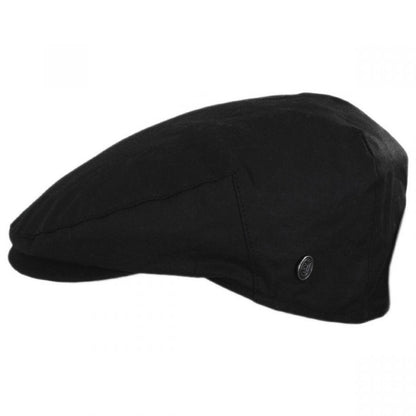 Jaxon & James | British Millerain Wax Cotton Ivy Cap | 170011 | profile | BLACK