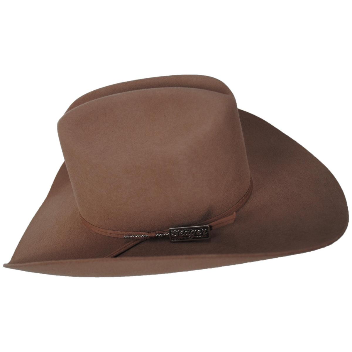 Seager | Longhorn Wool Felt Western Hat | 136404 | profile | FAWN