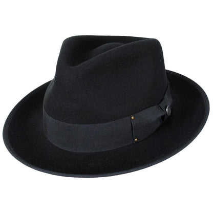 Jaxon Hats | Wholesale Scottie Fur Felt Fedora Hat B2B Pre-Pack | B2B132072 | lead | BLACK