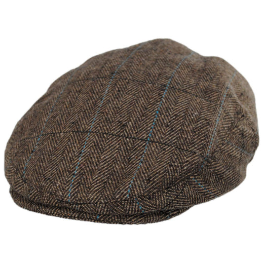 Jaxon Hats | Wholesale Gibson Herringbone Plaid Wool Blend Ivy Cap B2B Pre-Pack | B2B167556 | lead | TAN