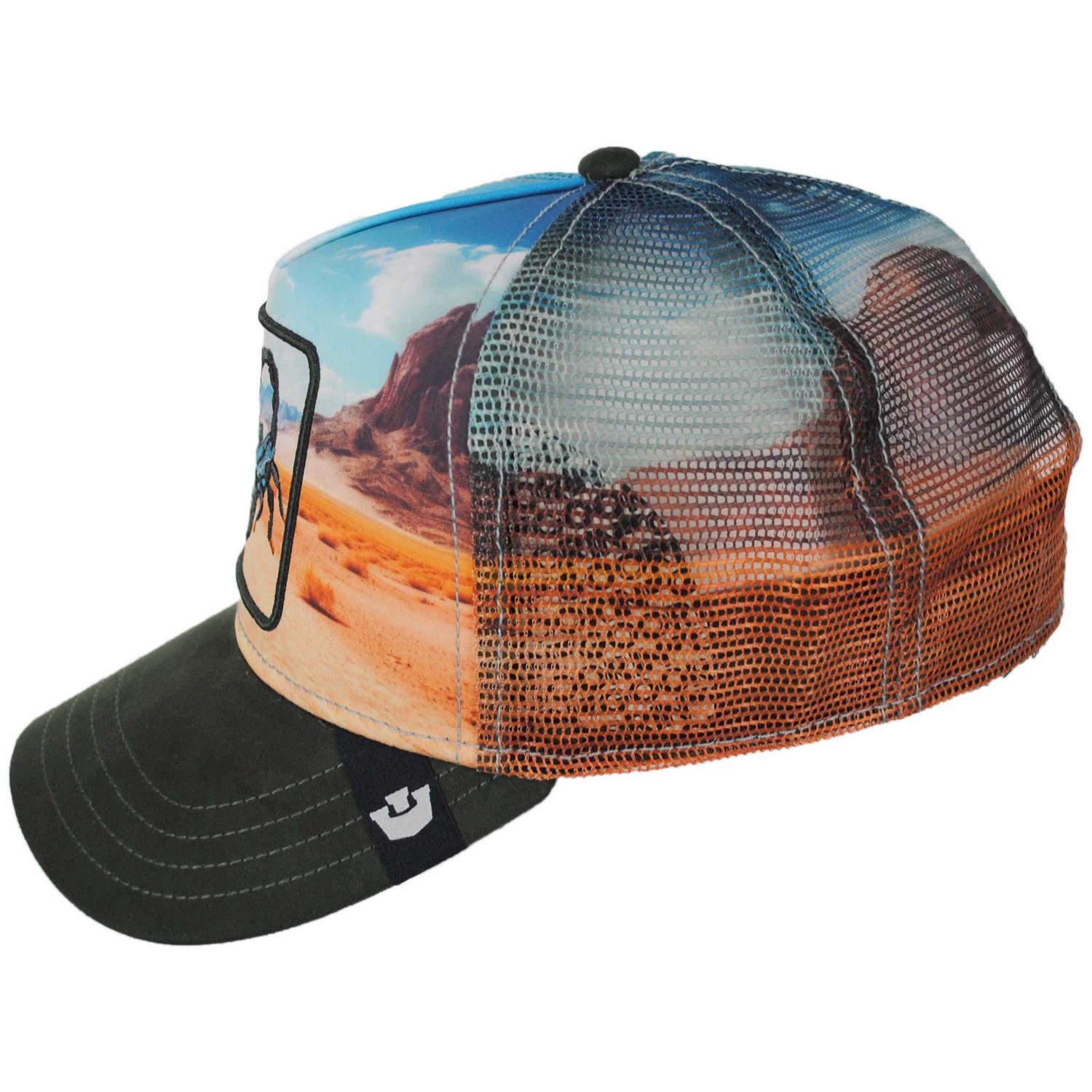 Goorin Bros | Scorpion In The Element Mesh Trucker Snapback Baseball Cap | 200776 | profile | PALM
