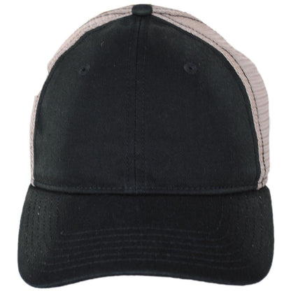 Dorfman Pacific | Cotton Mesh Snapback Baseball Cap | 200192 | front | BLACK