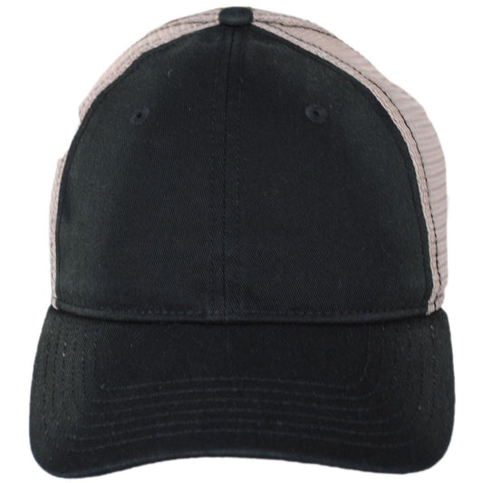 Dorfman Pacific | Cotton Mesh Snapback Baseball Cap | 200192 | front | BLACK
