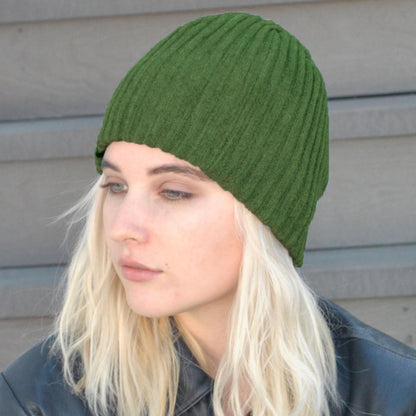Jaxon Hats | Rib Knit Beanie Hat | 502903 | lsfone | OLIVE GREEN