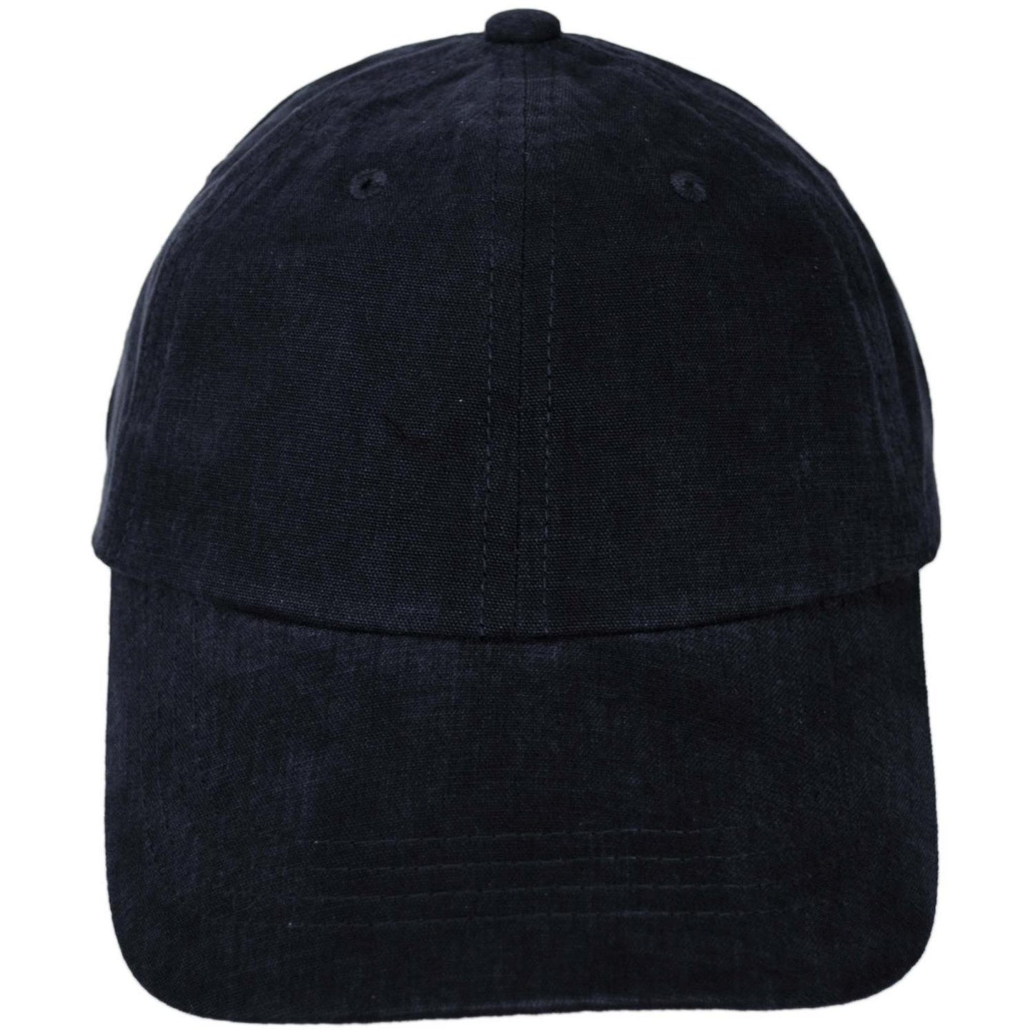 Dorfman Pacific | Washed Cotton Baseball Cap Dad Hat | 200188 | front | BLACK