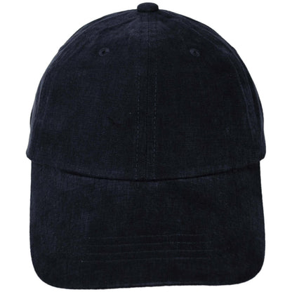 Dorfman Pacific | Washed Cotton Baseball Cap Dad Hat | 200188 | front | BLACK